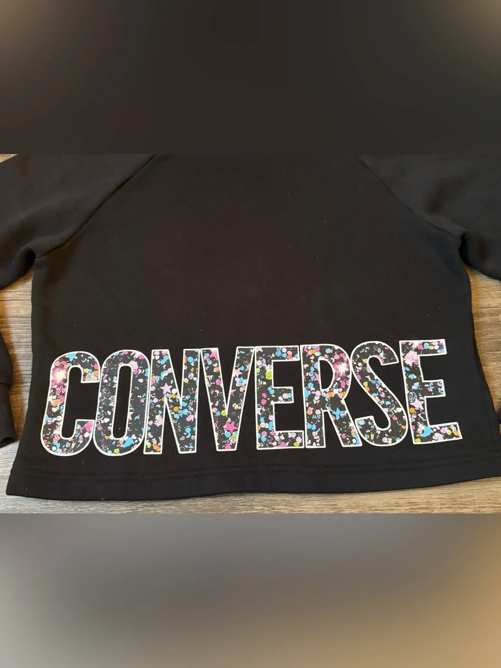 Converse Black Kids Hoodie Size Medium